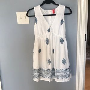 Chelsea and Violet White and Blue Dress